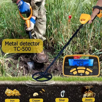 Metalldetektor, unterirdischer wasserdichter professioneller Golddetektor für Erwachsene, Schatz, Image
