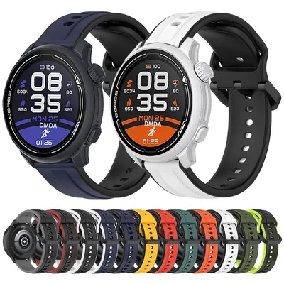 Sport Silikon 20 mm 22 mm Uhrenarmband für COROS PACE 3 2 Atmungsaktives Band für COROS APEX 2 Pro 46 mm 42 mm weiche Armband-Uhrenarmbänder Image
