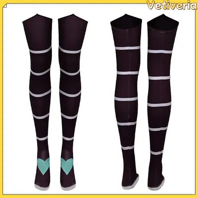 Erwachsene Fizzarolli Strümpfe Socken Frauen Cartoon gestreift Halloween Anime Fantasy Karneval Party Geschenke Cosplay Kostüm Zubehör Image