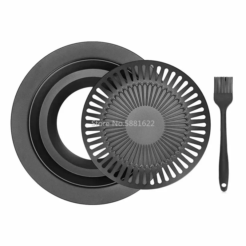 Tragbare Koreanische Outdoor Rauchfreien Grill Gas Grill Pan Haushalt Rauchfreien Gasherd Platte Bbq Braten Kochen Werkzeug Sets Image