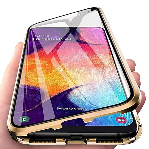 Handy Hülle Handyhüllen Für Samsung Galaxy S26 Ultra Plus S25 S24 S23 S22 S21 Ultra Plus S20 A14 A34 A54 Magnetische Adsorption Transparent Beidseitig Unterstützt kabelloses Laden Gehärtetes Glas Image