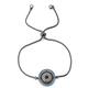 new round rose color slider charm men and women adjustable crystal jewelry