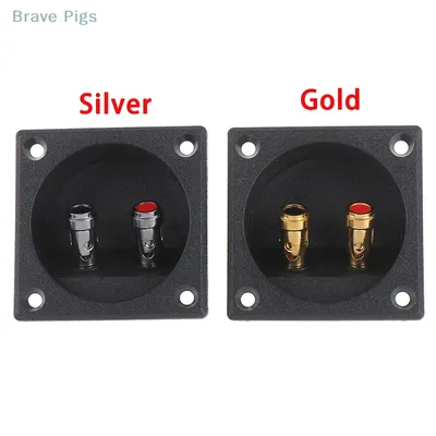 1Pc 50mm Round Cup Subwoofer Plug Car Stereo Speaker Box Terminal Connector