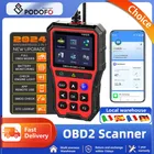 Podofo OBD2 Scanner Dati dal vivo Meccanico professionale Lettore di codici diagnostici OBDII Strumento per controllare la luce del motore YM529 Scanner OBD2