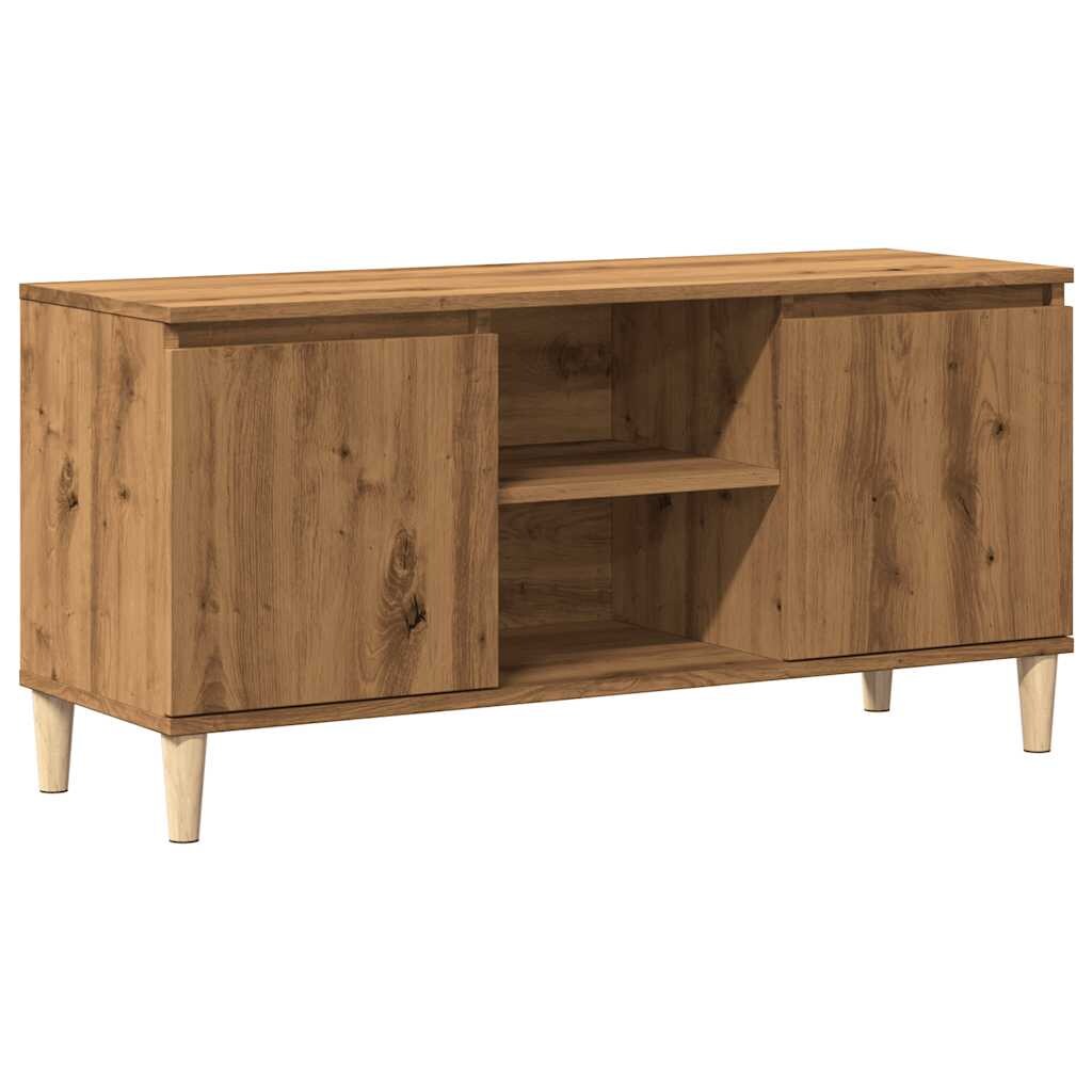 vidaXL TV-Schrank Artisan-Eiche 102x35x50 cm Holzwerkstoff Image