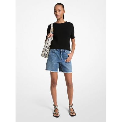 Michael Kors Boyfriend Denim Shorts Blue 4