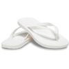 Zehentrenner CROCS "Crocs Flip", Damen, Gr. 45, weiß, Croslite, unifarben, casual, Schuhe, Badeschuh, Sandale, Sommerschuh mit weichem Zehensteg