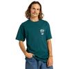 T-Shirt DC SHOES "For The Win", Herren, Gr. L, blau (deep teal), 75% Baumwolle, 25% Baumwolle, Kurzarm, Shirts