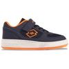 Sneaker LOTTO, Kinder, Gr. 30, navy, fr.orange, Synthetik, Kunstfaser, sportlich, Schuhe