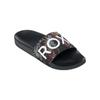 Sandale ROXY "Slippy Ii", Gr. 8(38), schwarz multi camo, Obermaterial: 100% Synthetikmaterial / Futter: 100% Textil / Außensohle: 100% EVA, Schuhe