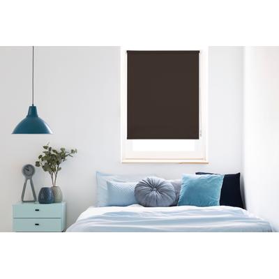 Seitenzugrollo MYDECO "Win" Gr. 2, braun (braun, weiß), B:120cm H:160cm, Polyester, Rollos, bis Breite 120cm Image