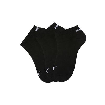 Sneakersocken PUMA, Damen, Gr. 39-42, schwarz (3x schwarz), Baumwollmischung, unifarben, bedruckt, elastisch, Socken, mit Frottee Image