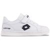 Sneaker LOTTO, Kinder, Gr. 29, blau (weiß, navy), Synthetik, clean, sportlich, Schuhe, - mit Elastik-Schnürung & Klettverschluss