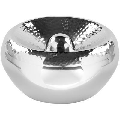 Aschenbecher FINK "APOLLO", silber (silberfarben), H:6,2cm Ø:13cm, Edelstahl, Mülleimer, aus Edelstahl, outdoorgeeignet Image
