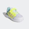 Klettschuh ADIDAS SPORTSWEAR, Gr. 26, cloud weiß, clear pink, hi, res gelb, Textil, Synthetik, sportlich, Schuhe, für Kinder