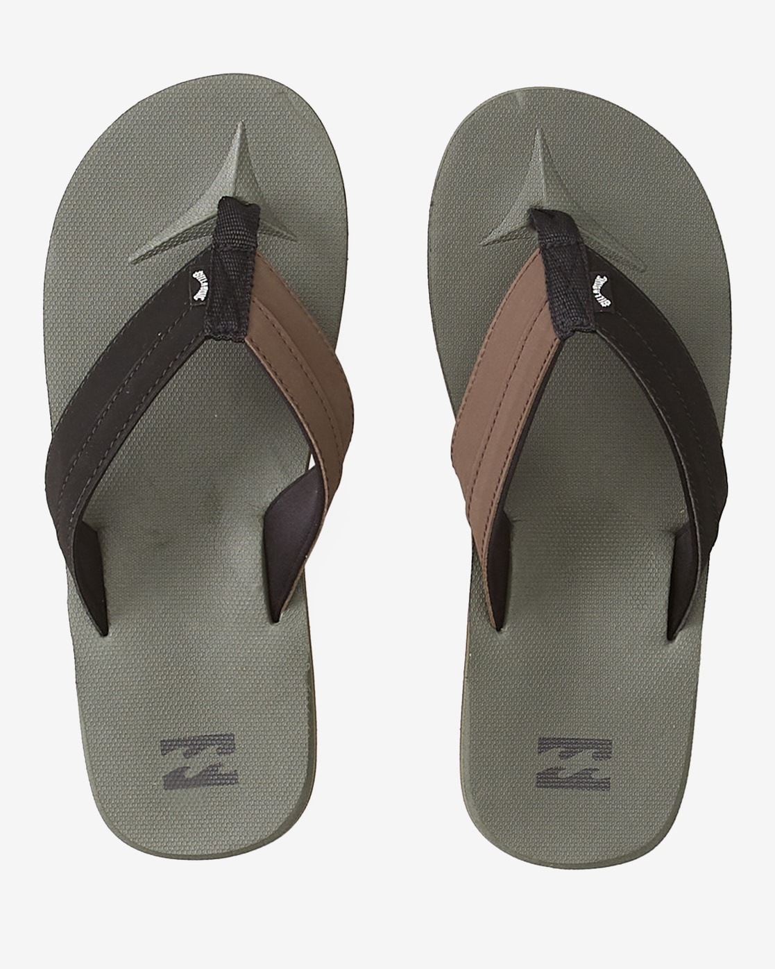 Sandale BILLABONG "All Day Impact", Herren, Gr. 7(40), grün (olive), 55% EVA 20% PU 20% TPR 5% TEX, Schuhe Sandale