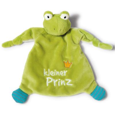 Schmusetuch NICI "My First NICI Kollektion, Froschkönig, Kleiner Prinz", Baby, grün, Polyester, Schnuffeltücher, mit dreidimensionalen Augen mit aufgestickten Pupillen Image