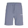 Shorts JACK & JONES JUNIOR "JPSTVESTERBRO SWEAT SHORTS GMS SN JNR", Jungen, Gr. 152, N-Gr, lila (cosmic sky), Web, Obermaterial: 70% Baumwolle, 30% Polyester, unifarben, modisch, loose fit knielang, Hosen
