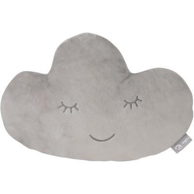 Babykissen ROBA "Lil Cuties, Wolke", Baby, grau (silbergrau, bestickt), Polyester, bestickt, Dekokissen_Sitzkissen_Kissenhüllen