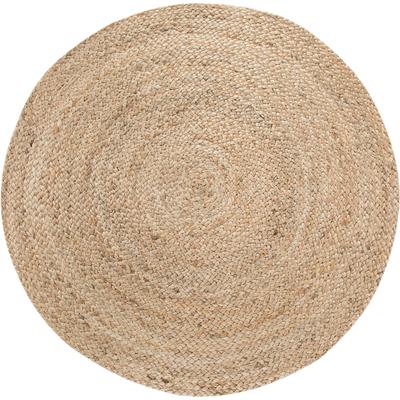 Teppich MY HOME "Mataro", beige (natur), H:4mm Ø:60cm, Jute, Teppiche, Wendeteppich, Flachgewebe, Obermaterial: 100% Jute Image