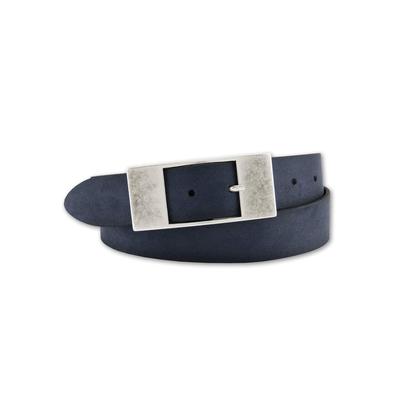 Ledergürtel BERND GÖTZ, Damen, Gr. 85, blau (marine), Leder, unifarben, casual,Basic,klassisch, Gürtel, mit flächiger Designschließe Image