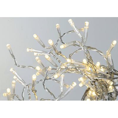 EGLO LED-Lichterkette "SERIE LED - Weihnachtsdeko - Beleuchtung - Winterdeko", weiß (weiß, transparent), Flammen 160 St., Kabellänge 10m x Gesamtlänge 26m, Lichterketten, Lichterkette, Außenbeleuchtung warmweiß, mit Kabel, 16 m Image