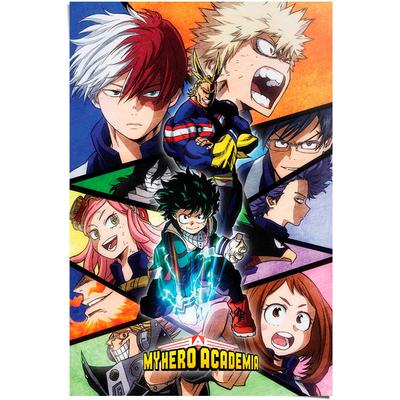 Poster REINDERS "My Hero Academia", bunt (farbe bild(er): bunt), B:61cm H:91,5cm T:0,1cm, Papier, Bilder Image