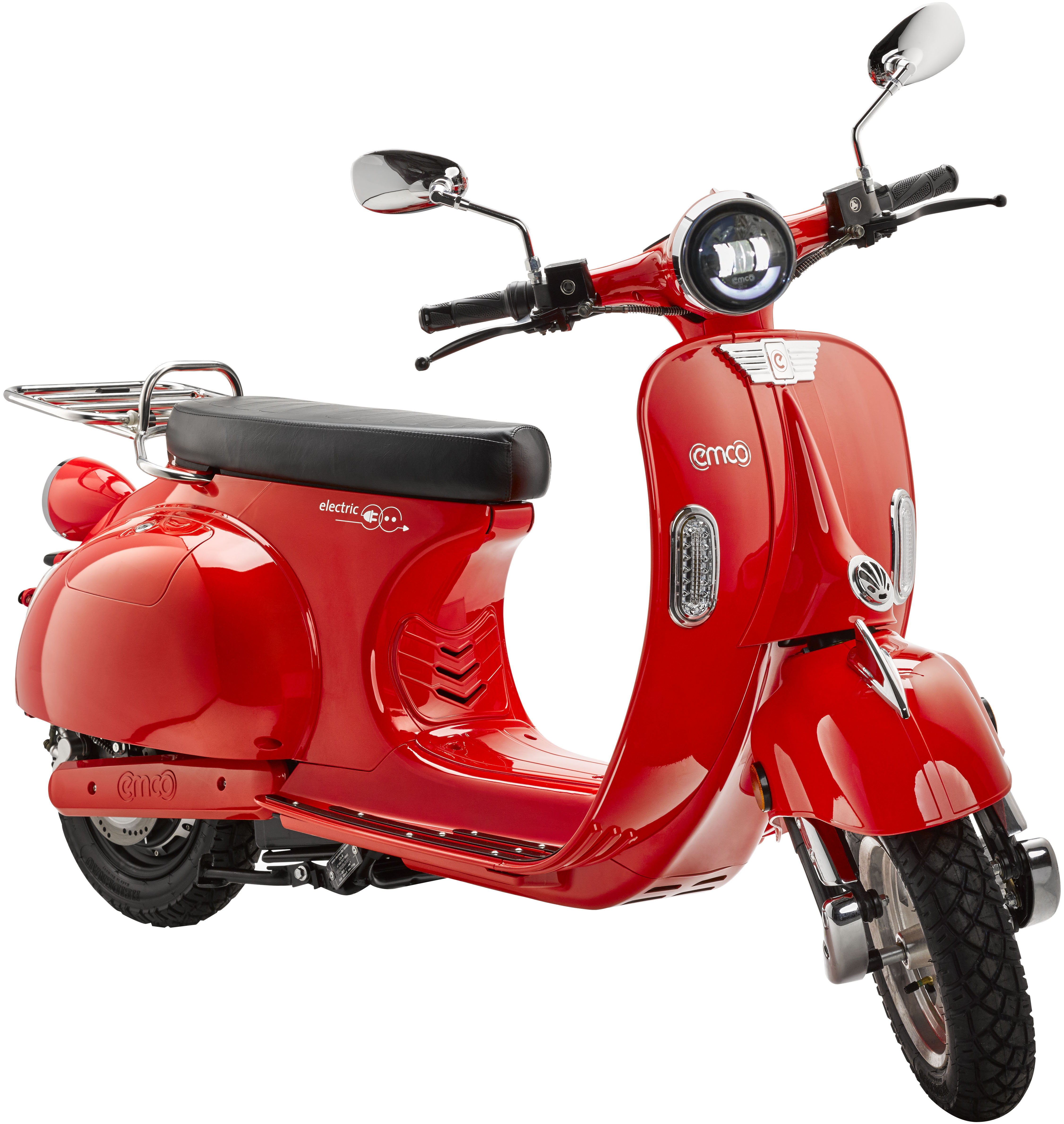 E-Motorroller EMCO "NOVA 3000", rot (rot, schwarz), Elektromotorroller, 45 km/h, B:77,5cm H:108cm L:188,5cm Image