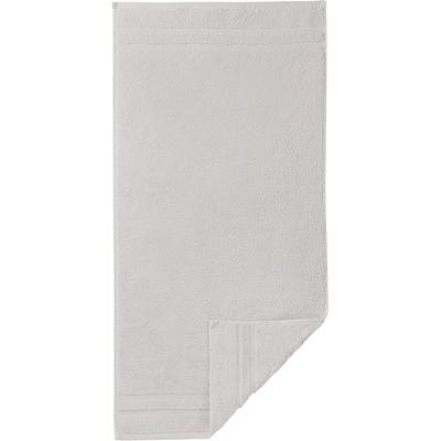 Gästehandtuch EGERIA "Micro Touch", grau (hellgrau), B:30cm L:50cm, Walkfrottee, Obermaterial: 100% Baumwolle, Handtücher (Packung), Streifenbordüre, extrem saugfähig & flauschig, 100% Baumwolle Image