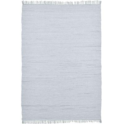 Teppich THEKO "Happy Cotton" Gr. 1, grau, B:40cm H:5mm L:60cm, Baumwolle, Teppiche, Fransenteppich, Handweb Teppich, Flachgewebe, reine Baumwolle, handgewebt, mit Fransen Image