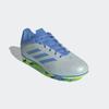 Fußballschuh ADIDAS PERFORMANCE "COPA PURE 3 CLUB KIDS FG/MG", Gr. 38, halo blau, blau fusion, lucid lemon, Synthetik, sportlich, Schuhe