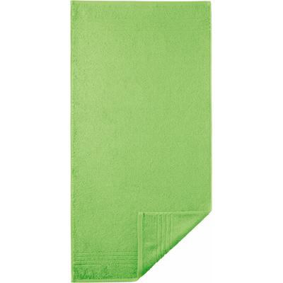 Handtuch EGERIA "Madison", grün (hellgrün), B:50cm L:100cm, Walkfrottee, Obermaterial: 100% Baumwolle, Handtücher (Packung), Uni-Programm mit Streifenbordüre, reine Baumwolle Image