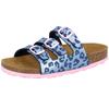 Pantolette LICO "Pantolette Bioline Kids", Gr. 33, blau, Synthetik, Schuhe