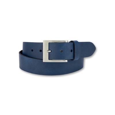 Ledergürtel BERND GÖTZ, Damen, Gr. 100, blau (dunkelblau), Leder, unifarben, casual,modisch,klassisch, Gürtel, mit eckiger Schließe Image