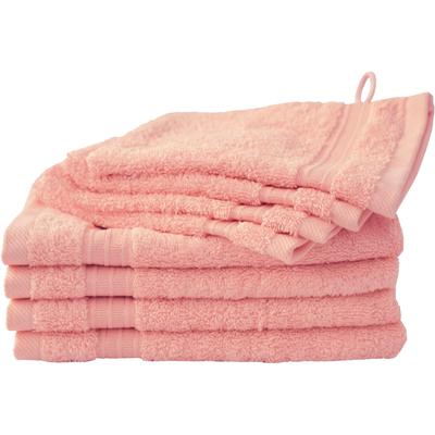 Handtuch Set DYCKHOFF "Siena", rot (rosenholz), 8 tlg., Walkfrottier, Walkfrottier, Obermaterial: 100% Baumwolle, Handtuch-Sets, in tollen Unifarben Image