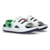Badesandale TOMMY HILFIGER, Kinder, Gr. 27, bunt (weiß, grün, blau), Synthetik, Gummi, sportlich, Schuhe, Badeschuh, Wassersandale, Clog mit schwenkbarem Fersenriemen