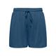 Shorts ONLY "ONLHANNAH STRING SHORTS JRS", Damen, Gr. M (38), N-Gr, blau (ensign blau), Obermaterial: 67% Viskose, 33% Polyester, unifarben, modisch, regular fit knielang, Hosen