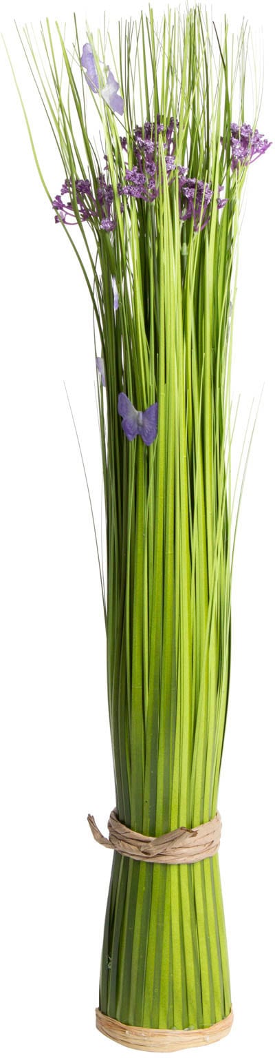 Kunstgras BOTANIC-HAUS "Grasarrangement", lila, B:9cm H:69cm T:9cm Ø:9cm, Kunststoff, Kunstpflanzen