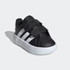 Klettschuh ADIDAS SPORTSWEAR "GRAND COURT 2.0 KIDS", Gr. 19, schwarz-weiß (core schwarz, cloud weiß, core schwarz), Synthetik, sportlich, Schuhe, Design auf den Spuren des adidas Superstar, für Kinder