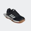 Hallenschuh ADIDAS PERFORMANCE "SPEEDCOURT IN KIDS", Gr. 33, schwarz-weiß (core schwarz, cloud weiß, gum10), Textil, Synthetik, sportlich, Schuhe