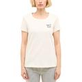 Kurzarmshirt MUSTANG "Damen Style Alma", Damen, Gr. XL, weiß (sanftes weiß), Jersey, 100% Baumwolle, casual, Rundhals, Shirts