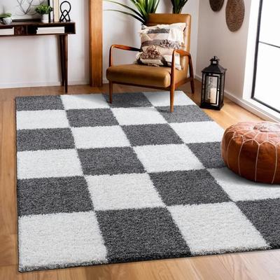 Hochflor-Teppich SANAT "Milano 1250", grau, B:60cm H:30mm L:110cm, Kunstfaser, Teppiche, Hochflor, Wohnzimmer, Schlafzimmer, fussbodenheizungsgeeignet Image