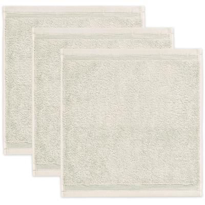 Seiftuch MÖVE "Superwuschel", beige (nature), B:30cm L:30cm, Baumwolle, Waschlappen, Seiftuch Set mit Bordüre, 100% Premium Cotton Baumwolle, weich Image