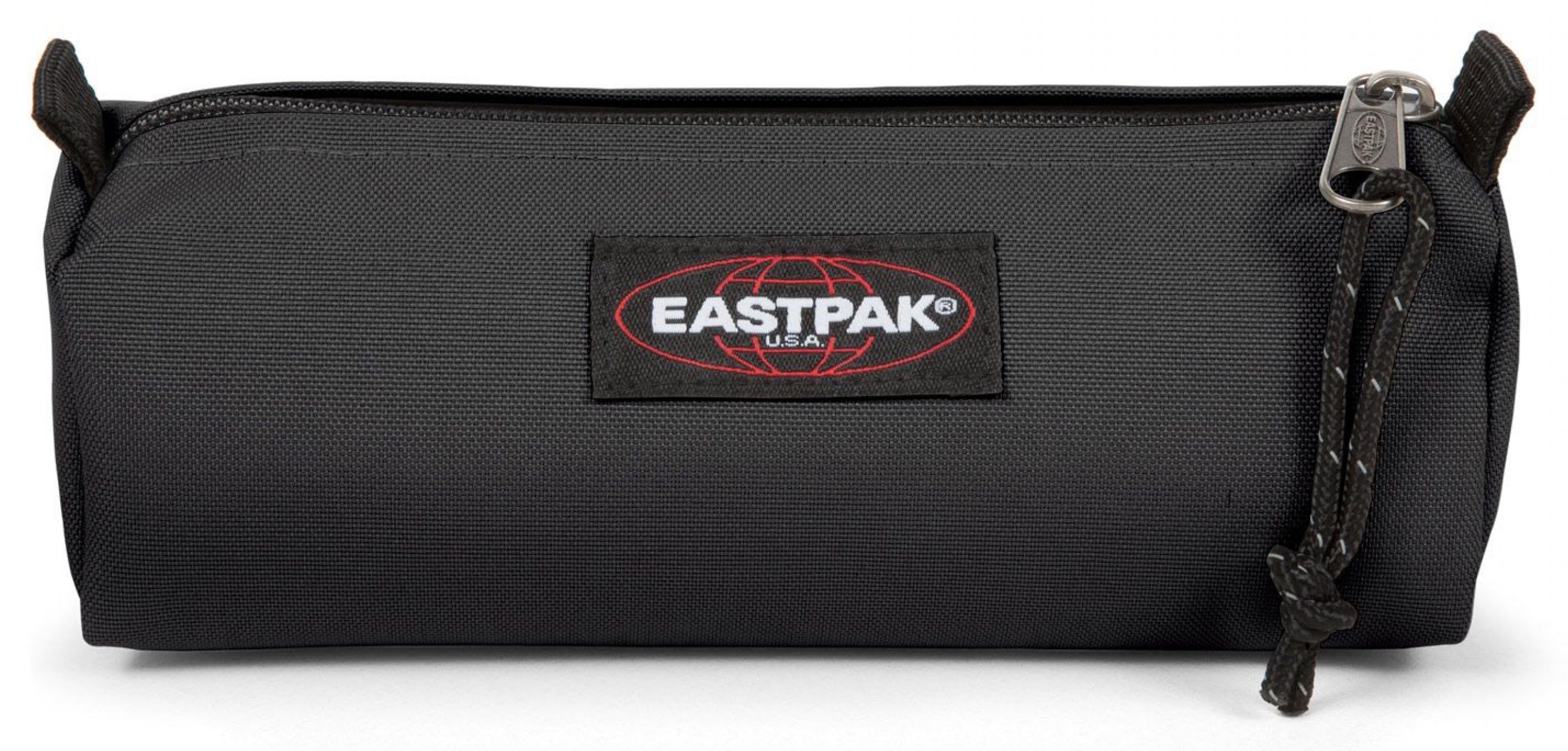 Schreibgeräteetui EASTPAK "BENCHMARK SINGLE", Kinder, schwarz, Polyester, Schreibgeräteetuis, mit Label vorne