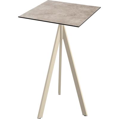Klapptisch ESSENTIALS "Infinity", sand, moonstone, sandfarben, B:70cm H:110cm T:70cm, Pulverbeschichteter Stahl + HPL Tischplatte, Tische, in verschiedenen Ausführungen Image