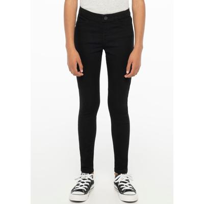 Jeansjeggings LEVI'S KIDS "PULL-ON LEGGINGS", Mädchen, Gr. 2/92, N-Gr, schwarz, Denim/Jeans, Obermaterial: 75% Baumwolle, 22% Polyester, 3% Elasthan, unifarben, skinny fit lang, Jeans, for GIRLS Image