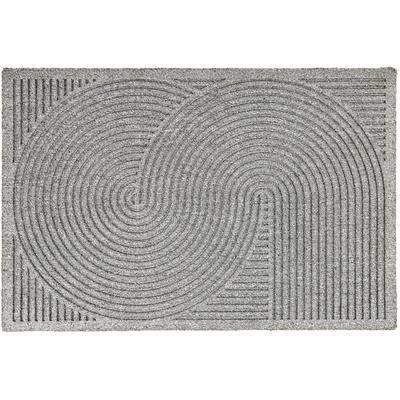 Fußmatte ASTRA "GraphicDeluxe", silber (silberfarben), B:60cm H:8mm L:90cm, Kunstfaser, Teppiche, Türmatte, wetterfest, schmutzabweisend, rutschfest Image