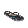 Sandale QUIKSILVER "Molokai Art 25", Gr. 7(40), schwarz naturama, Obermaterial: Synthetik / Laufsohle: Moosgummi, Schuhe