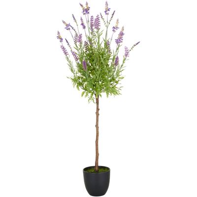 Kunstpflanze CREATIV GREEN "Lavendel", lila, H:95cm, Kunststoff, Kunstpflanzen, mit filigranen Lavendelbüten