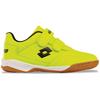 Hallenschuh LOTTO, Kinder, Gr. 25, gelb (fr.gelb, schwarz), Synthetik, mehrfarbig, sportlich, Schuhe, - mit nicht-färbender Sohle